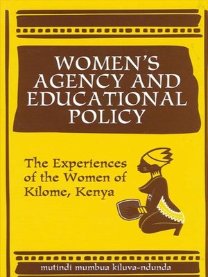 cover image of Women's Agency and Educational Policy